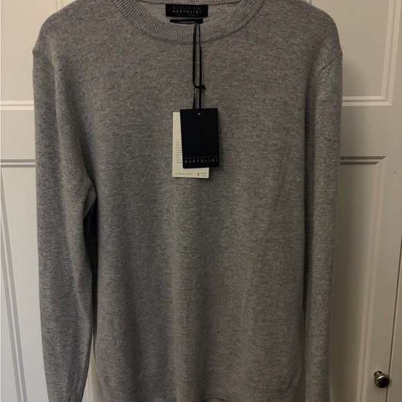 Maglificio Bartolini Gray Men's Cashmere & Wool blend Sweater - Picture 2 of 6